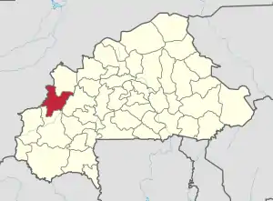 Location in Burkina Faso