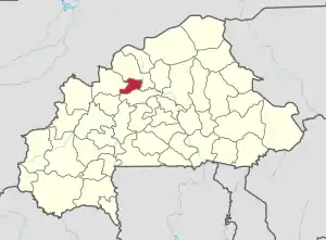 Location in Burkina Faso