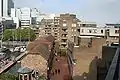 A view of South Quay Estate looking east along Mews Street