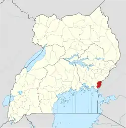 District location in Uganda