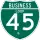 Business Interstate 45-G marker