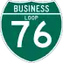 Business Loop 76 route marker