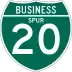 Business Interstate 20 marker