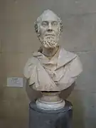 A bust by James Milo Griffith displayed at National Museum Cardiff