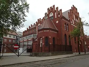 Main building from the street