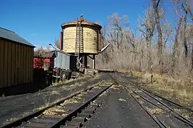 The water tower in Chama, October 2012