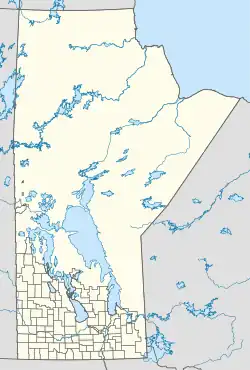 Location of the Rural Municipality of Victoria Beach in Manitoba