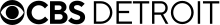 The CBS eye in black next to the letters CBS bolded in a sans serif, followed by the word DETROIT thinner in the same sans serif.