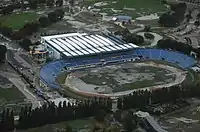 The Stadium after the earthquake,	23 February 2011