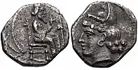 Another similar coin. Mazaios, Satrap of Cilicia, 361/0-334 BC.