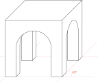 Cabinet projection