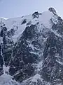 Cable car going to Aiguille du Midi