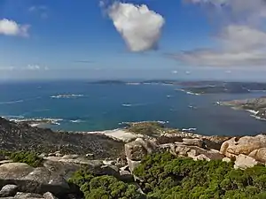 Fisterra or Cape Finisterre, meaning 'Land's End', one of the westernmost points in continental Europe