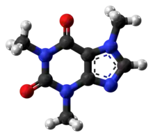 3D structure of caffeine