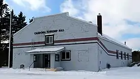 Township Hall in the community of Spruce