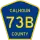 County Road 73B marker