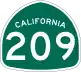 State Route 209 marker