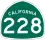 State Route 228 marker