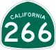 State Route 266 marker