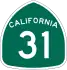 California State Route 31 shield