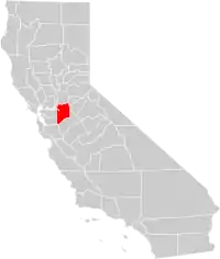 Location in the state of California