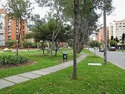 Green area in the neighbourhood