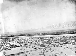 View of Middle Portion of Camp Floyd from 10th Infantry Target, Looking North of East, Jan. 1859.