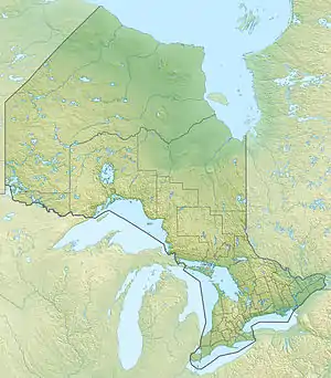 James Bay is located in Ontario