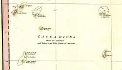 The Laccadive subgroup on an 1800 map