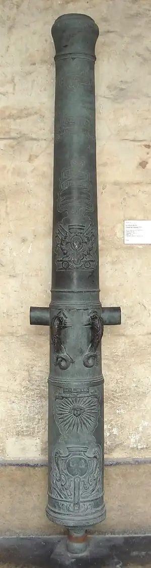 Canon de 4 de Vallière, 1732, Le Pénétrant. Caliber: 84 mm.