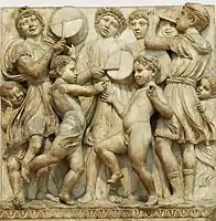 Luca della Robbia, detail of Cantoria, c. 1438, Museo dell'Opera del Duomo, Florence