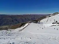 View of Captain's basin, Cardrona Ski Field (2023)