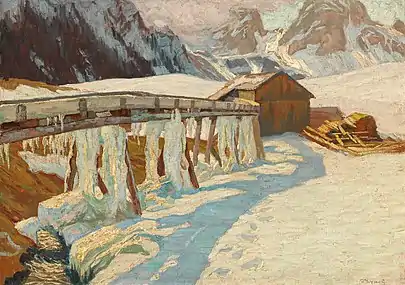 Winter Landscape with a Mill