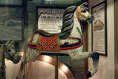 Carousel horse by Allan Herschell Company in the Country Fair style.