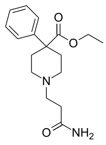 Chemical structure of Carperidine.