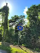 Puerto Rico Highway 162 south in Helechal, Barranquitas