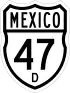 Federal Highway 47D shield