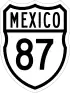 Federal Highway 87 shield