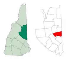 Location in Carroll County, New Hampshire