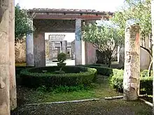 photograph of a Roman house