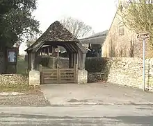 Lychgate at St.Mary's parish church, Castle Eaton, Wiltshire