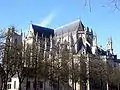 Nantes Cathedral, exterior view from the side of the choir