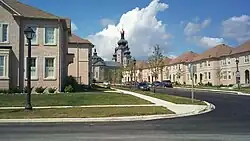 The streetscape of Cathedraltown.