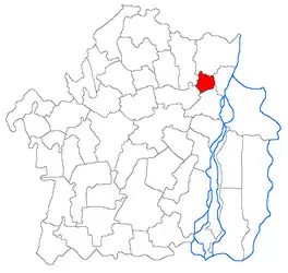 Location in Brăila County