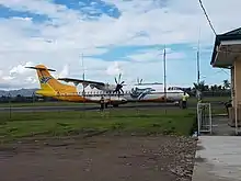 A Cebgo ATR 72 in Ormoc Airport.