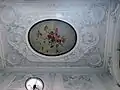 Flowers and cherubs in ceiling of Teyler's fundatiehuis