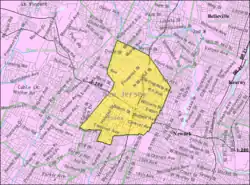 Census Bureau map of East Orange, New Jersey