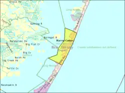 Census Bureau map of Harvey Cedars, New Jersey