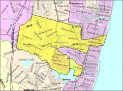 Census Bureau map of Neptune Township, New Jersey