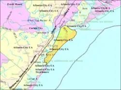 Census Bureau map of Ocean City, New Jersey